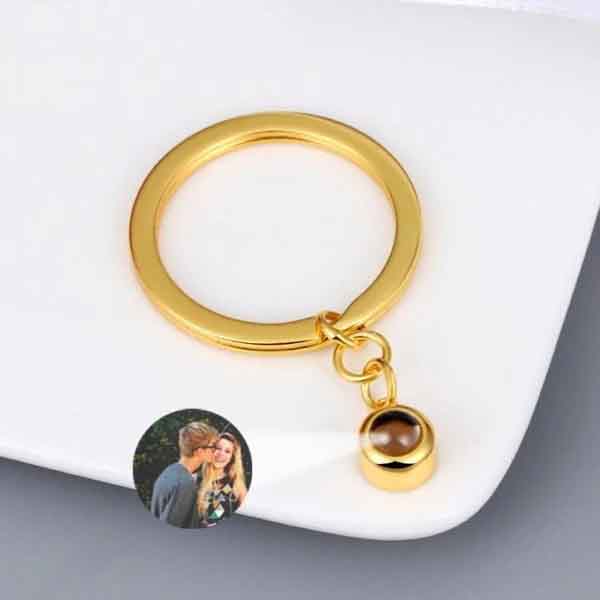 Photo Projection Keyring (Rose Gold) - FREE Jewelry Box Included - Image 2